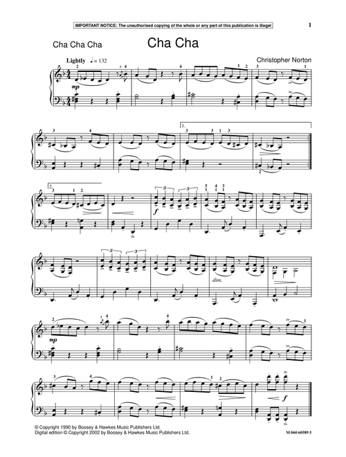 Cha Cha - Christopher Norton (Piano Solo)