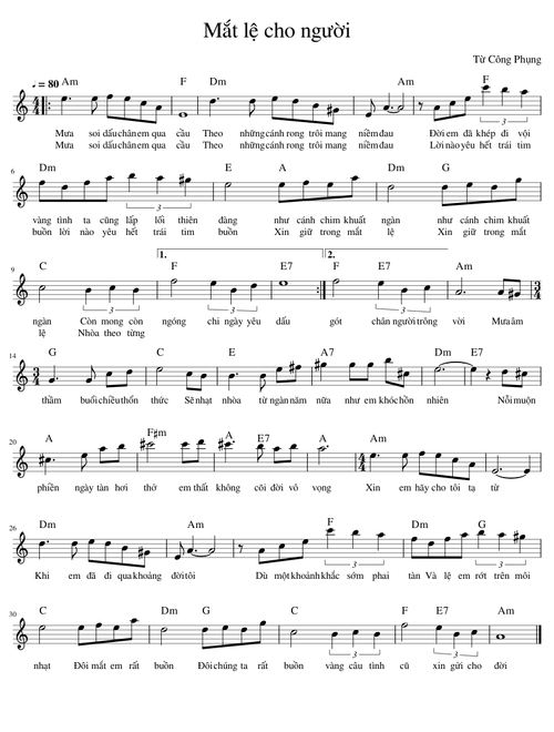 Mắt lệ cho người