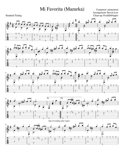 Mi Favorita (Mazurka)