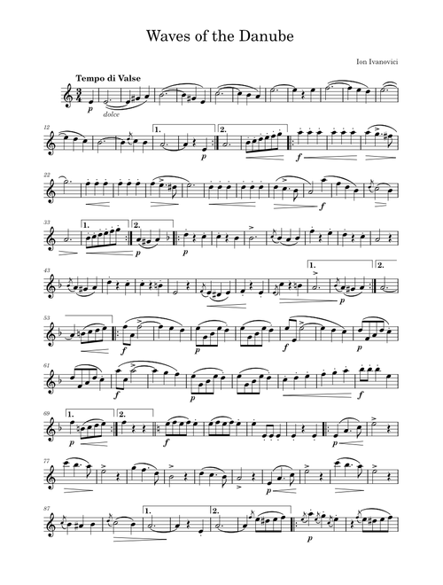 Waves of the Danube – Iosif Ivanovici Violin Solo