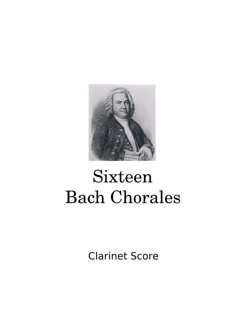 Sixteen Bach Chorales (Clarinet)