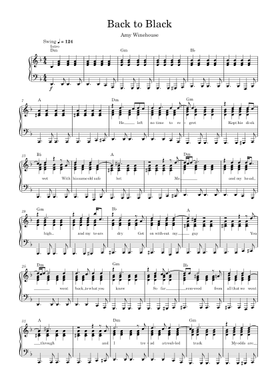 Free Amy Winehouse sheet music | Download PDF or print on