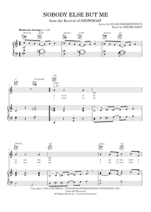 Play Official version of Nobody Else But Me Sheet Music by Jerome