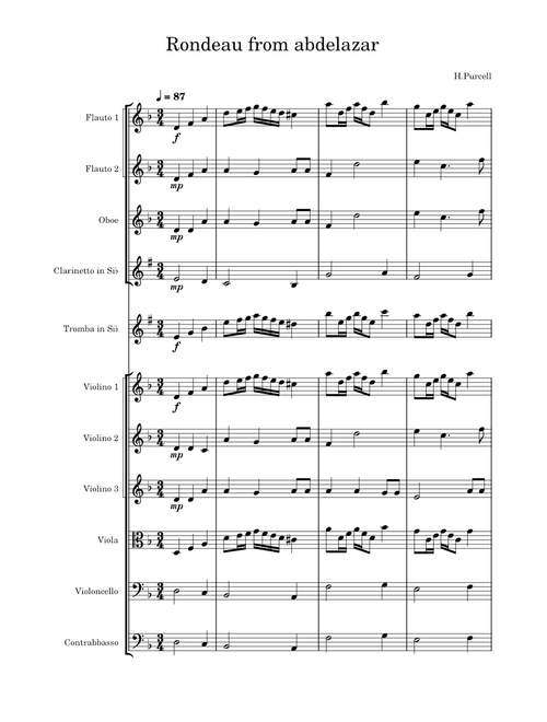 Rondeau from Abdelazer – Henry Purcell