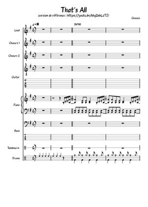 Play Official version of That's All Sheet Music by Genesis for