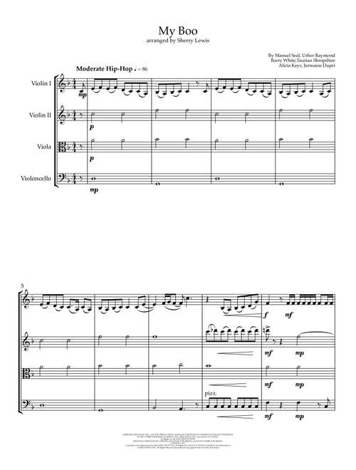 My Boo (Arr. Sherry Lewis) - Usher & Alicia Keys (String Quartet)