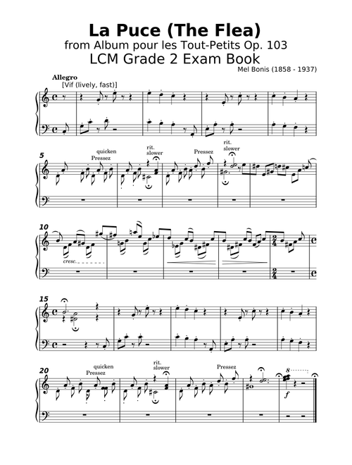LCM Grade 2 A2 La Puce