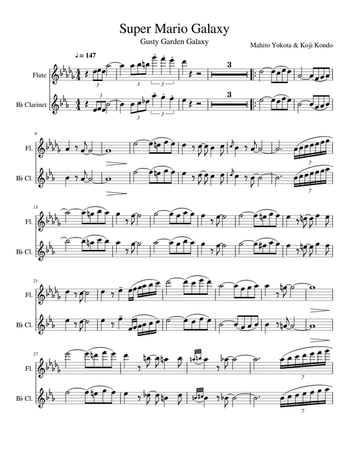 Gusty Garden Galaxy - Flute & Clarinet