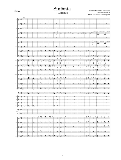 Padre Davide da Bergamo - Sinfonia (in RE[2])
