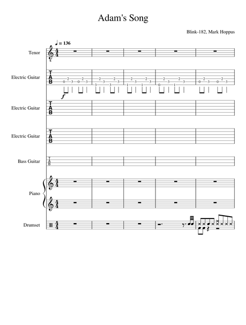 Adam's Song – Blink-182