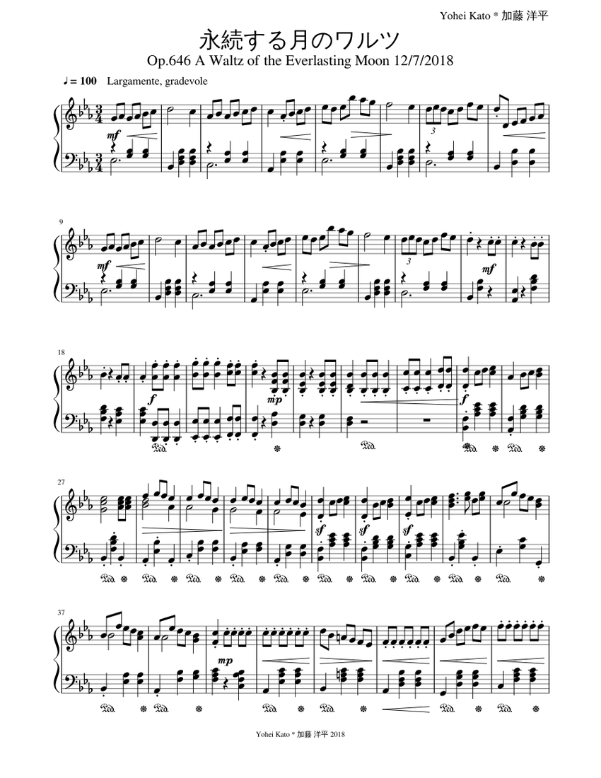Op.646 永続する月のワルツ_A Waltz of the Everlasting Moon Op.646 永続する月のワルツ_A Waltz of the Everlasting Moon