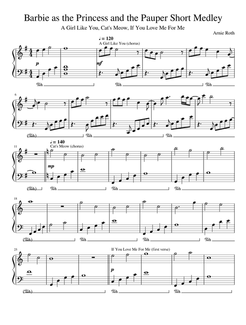 Barbie as the Princess and the Pauper Short Medley