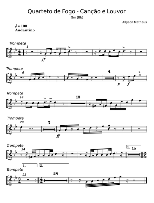 Quarteto de Fogo - Canção e Louvor