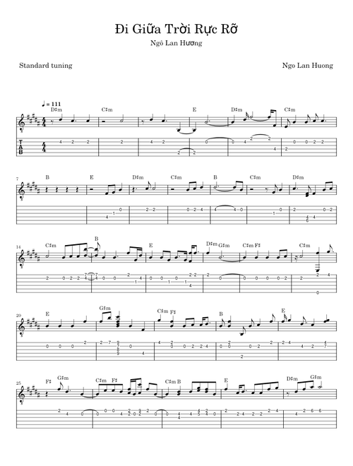 Đi Giữa Trời Rực Rỡ - Ngô Lan Hương