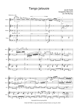 Tango Jalousie - Jacob Gade Sheet Music for Violin (Solo) | MuseScore.com