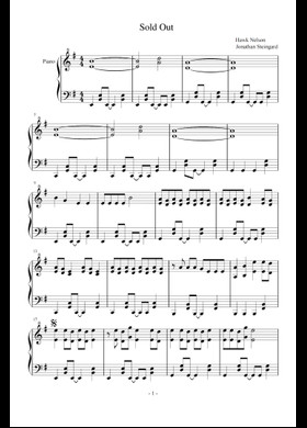 Free Sold Out by Hawk Nelson sheet music | Download PDF or print