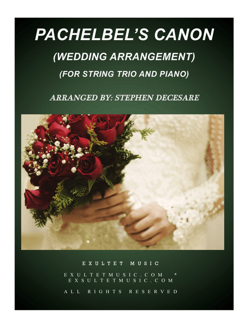 Pachelbel's Canon (Wedding Arrangement: String Trio - Piano Accompaniment) (Arr. Stephen DeCesare) - Johann Pachelbel (String Ensemble)