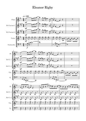 Play Official version of Eleanor rigby Sheet Music by The Beatles for ...
