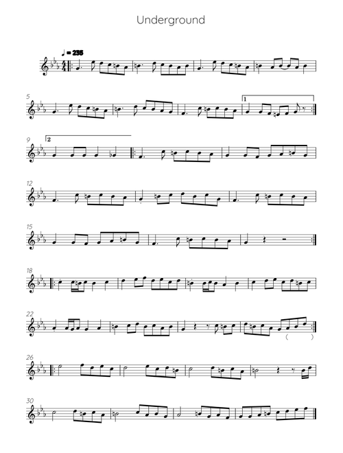 Underground Tango – Goran Bregovic Underground.musicxml