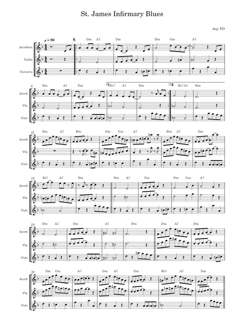 St. James Infirmary Blues – Misc Traditional