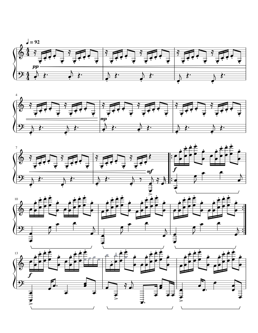 Otherside (Minecraft Soundtrack) - Lena Raine Sheet music for Piano