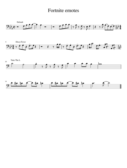 Fortnite Emotes for Trombone