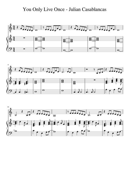 I'll Try Anything Once ("You Only Live Once" demo) - Julian Casablancas