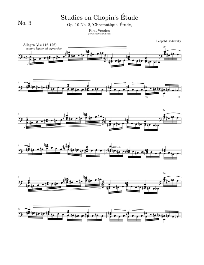 Study No. 3 on Chopin's Étude (Op. 10 No. 2) – Leopold