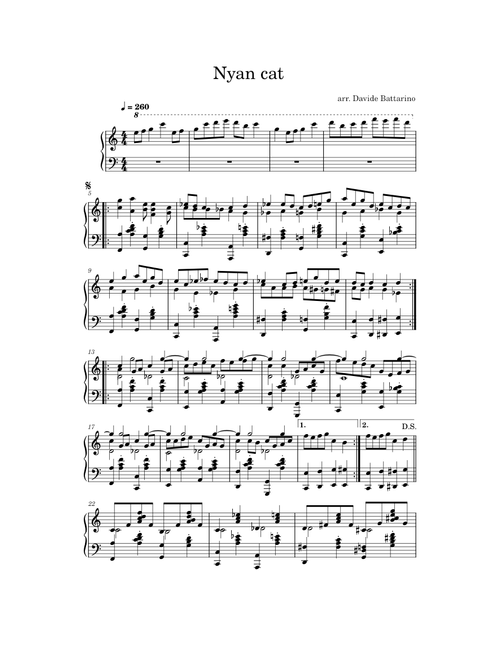 Nyan cat – Arr. Davide Battarino