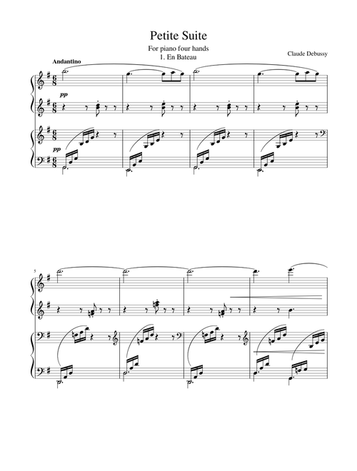 4 Hands Piano sheet music by plasticy | Play, print, and