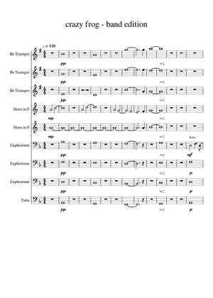 Play Official version of Axel F Sheet Music by Crazy Frog for Piano ...