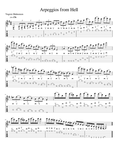 Arpeggios from Hell