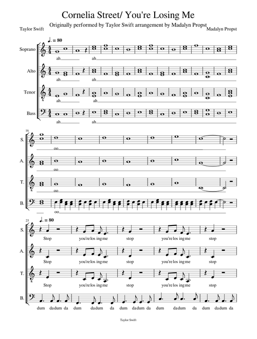 Cornelia Street / You're Losing Me - Taylor Swift