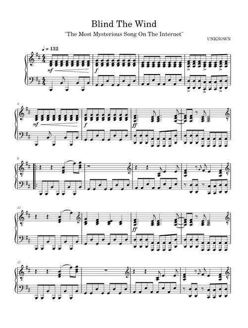 Blind The Wind (The Most Mysterious Song On The Internet)