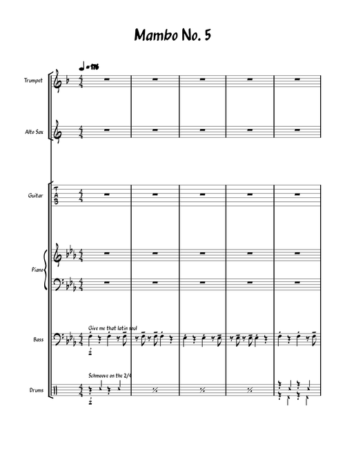 Mambo no 5 – Lou Bega Mambo No5