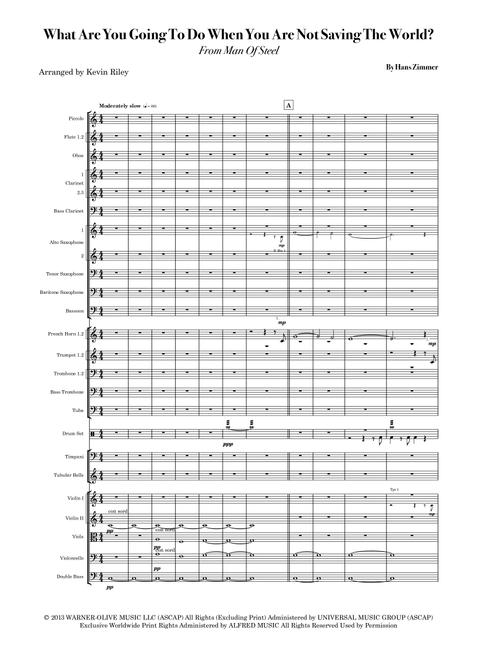 What Are You Going To Do When You Are Not Saving The World? (Arr. Kevin Riley) - Hans Zimmer (Full Orchestra)