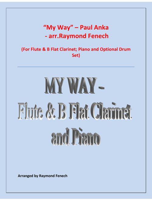 My Way (Arr. Raymond Fenech) - Elvis Presley (Instrumental Duet and Piano)