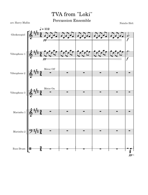 TVA – Natalie Holt | Percussion Ensemble