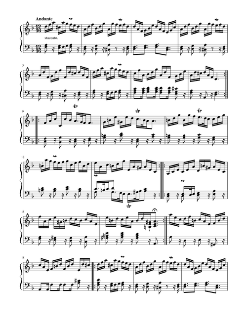 Gigue in D Minor