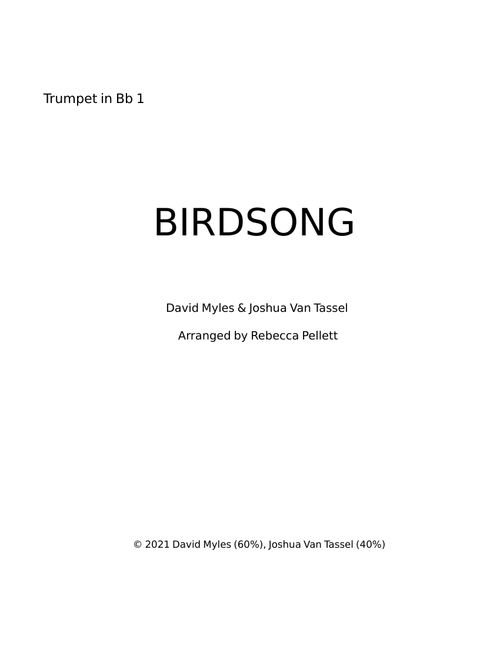 Bird Song - David Myles