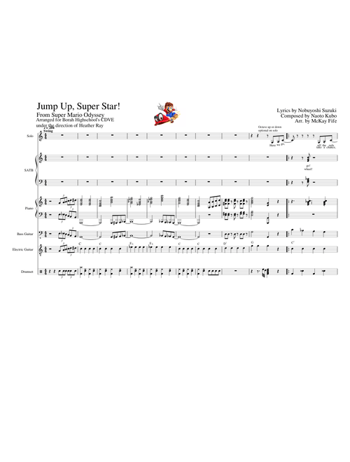 Jump Up, Super Star! - For Jazz Choir and Combo