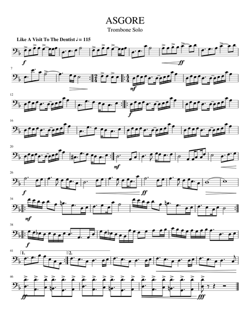 ASGORE - Trombone Solo