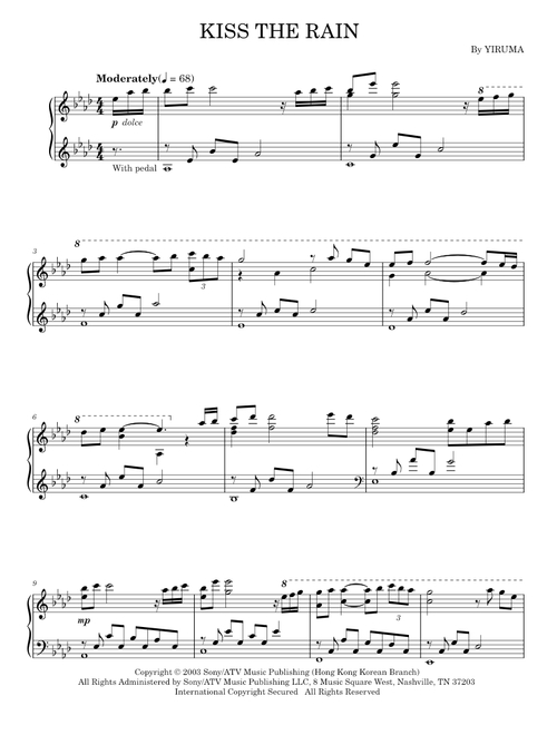 Kiss the Rain - Yiruma (Piano Solo)