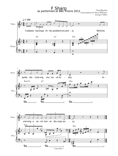 F sharp – Tim Minchin