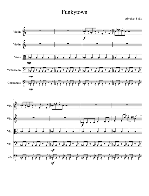 Funkytown (strings)