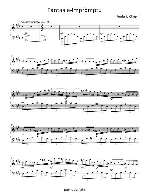 Fantasie Impromptu in C# min - Frédéric Chopin