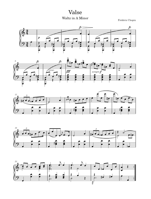 Waltz in A Minor - Frédéric Chopin (rediscovered in 2024) (Chopin's "New" Waltz)