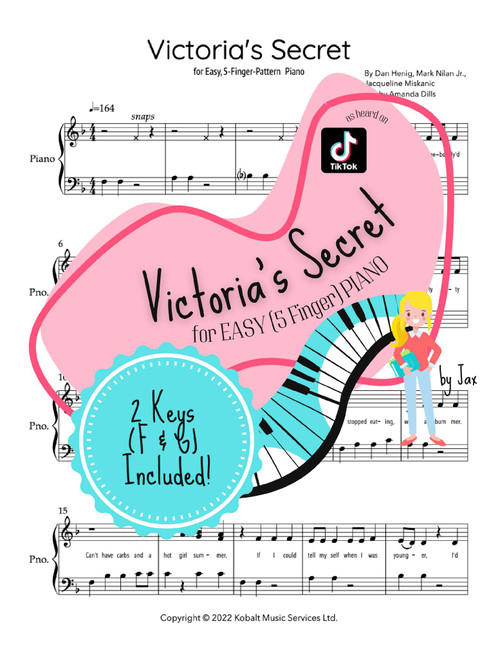 Victoria's Secret (Arr. Amanda Dills) - Jax (Easy Piano)