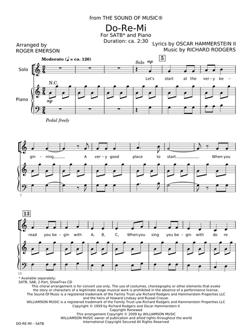 Do ré mi Orff simple - Richard Rodgers