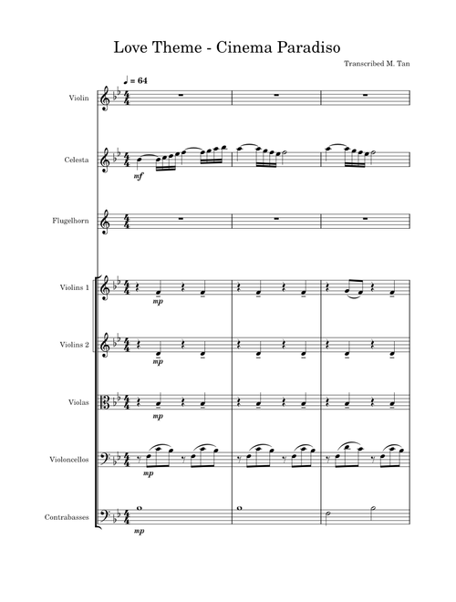 Love Theme From Cinema Paradiso – Andrea Morricone – MuseSounds